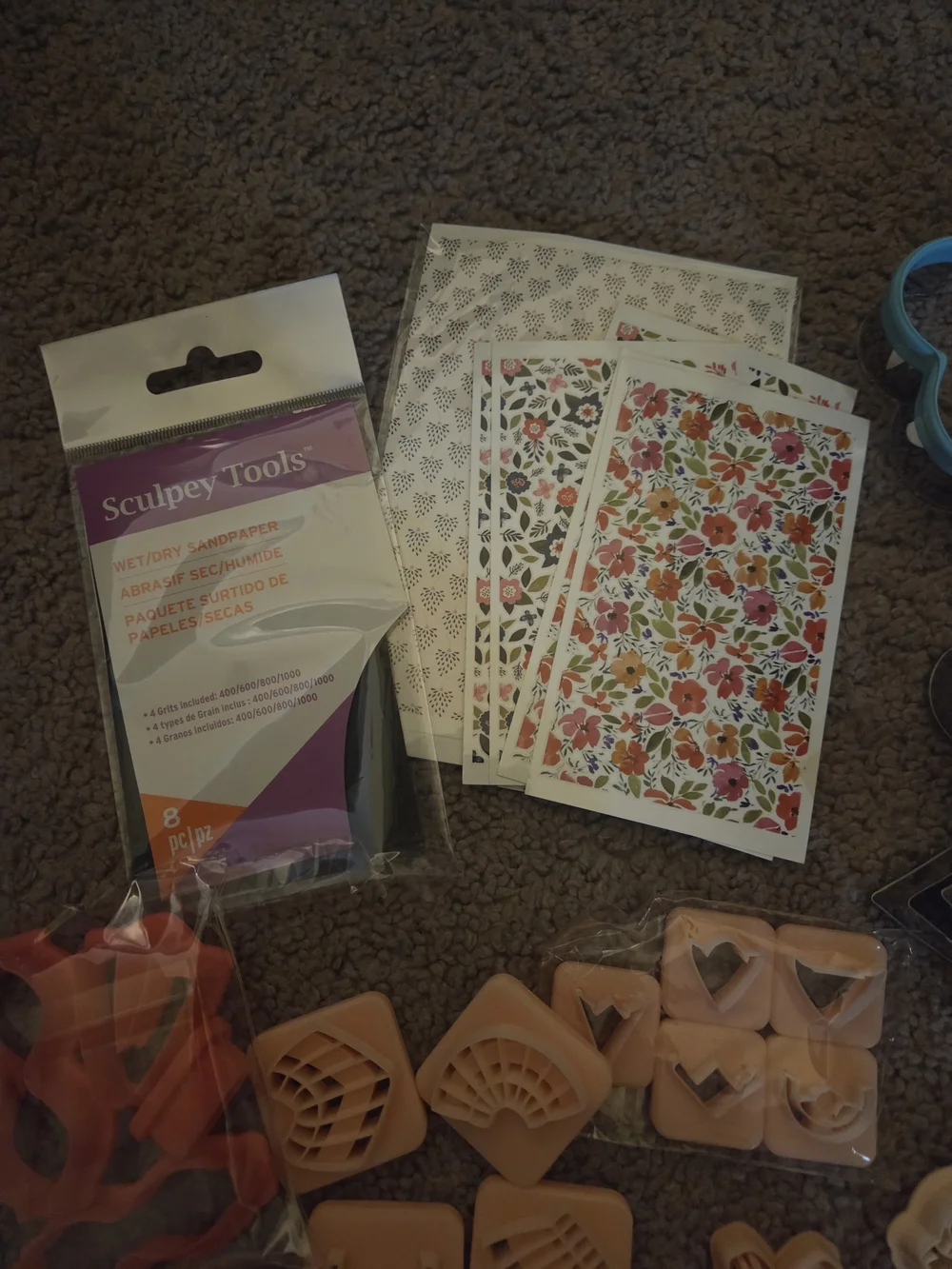 Lot 100+ Assorted Polymer Clay and Cutters Accessories Earring Making Supplies